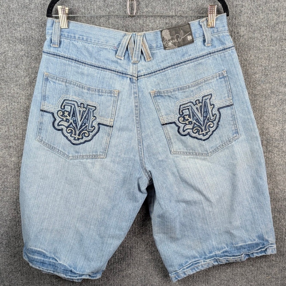 Makaveli Branded Tupac Y2K Baggy Denim Jorts
Jean Shorts Embroidered Mens 34
